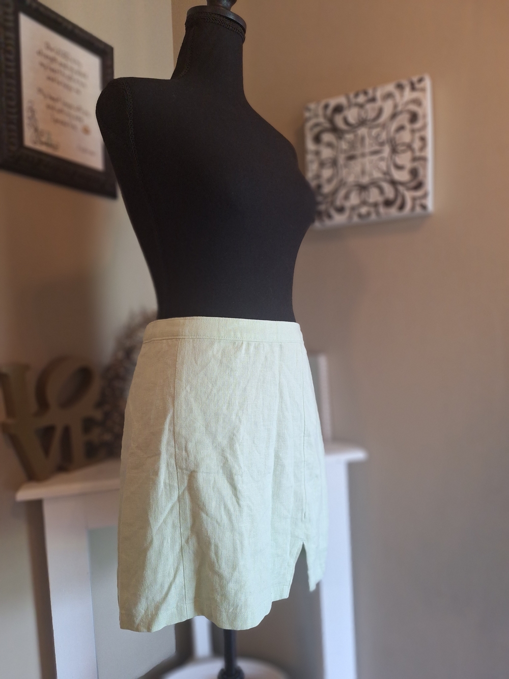 NWT Abercrombie & Fitch Light Sage A-Line Women's Skirt Sz S